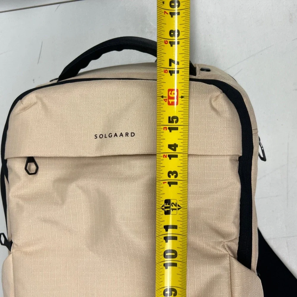 Solgaard The Endeavor Backpack Sand Beige Laptop Travel Bag Mens NWOT